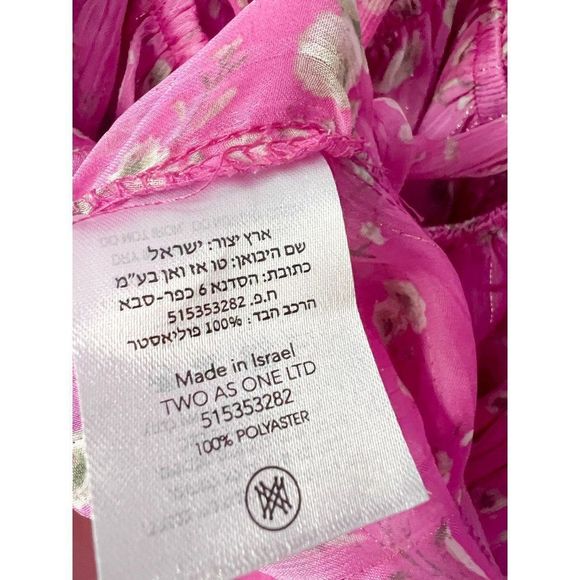 NWT Sabina Musayev Florian Floral Maxi Dress in Pink Chiffon - Picture 10 of 11